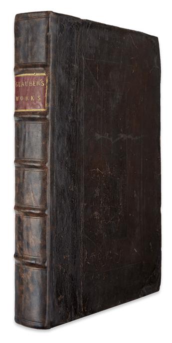 GLAUBER, JOHANN RUDOLPH. The Works.  1689